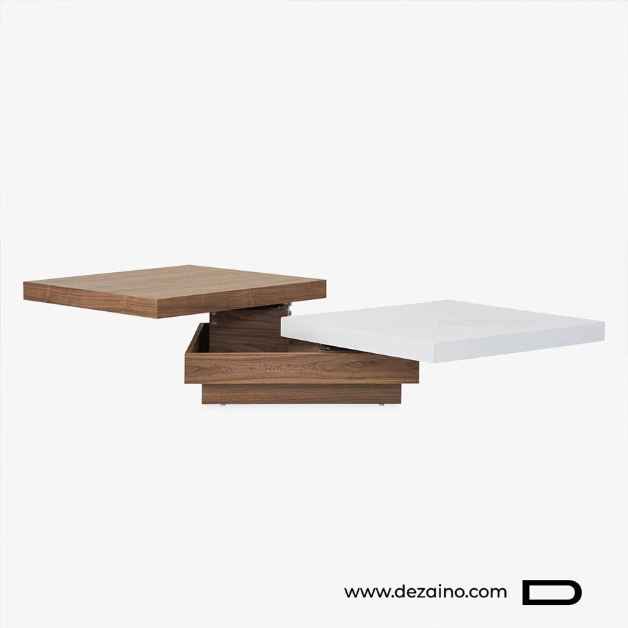 Cubik - Table basse noyer