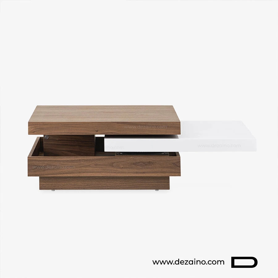 Cubik - Table basse noyer