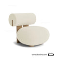 Fauteuil lounge au design organique Paiko pour salon moderne au Maroc.